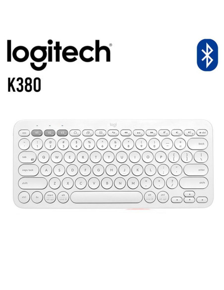 TECLADO LOGITECH K380 MULTI-DEVICE (920-009595) WHITE| BLUETOOTH