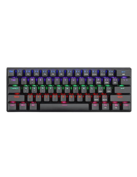 TECLADO T-DAGGER ARENA BLACK (T-TGK321-BR SP) GAMING| SWITCH BROWN | RETROILUMINACION RAINBOW