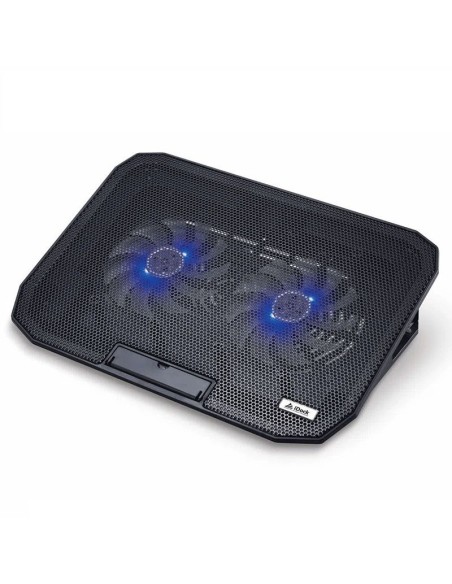 COOLER PARA LAPTOP IDOCK PRO COOLER ( N6 ) 2 VENTILADORES 125MM | 2 USB | LED-BLUE