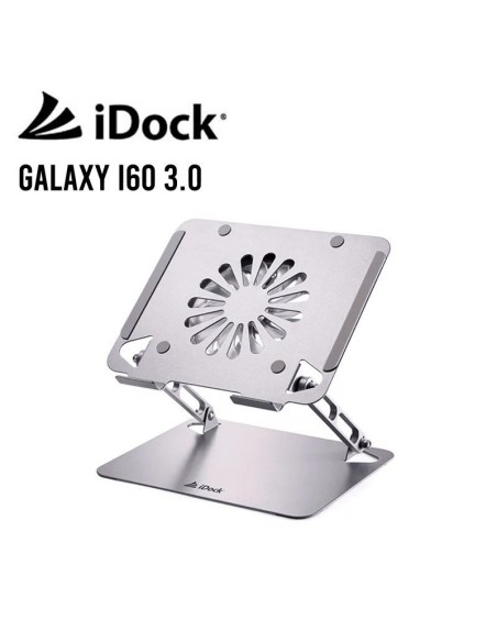STAND PARA LAPTOP IDOCK GALAXY I60 3.0 ( I60 ) ALUMINIO | 4 USB 3.0