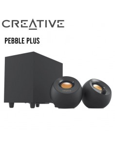 PARLANTE CREATIVE PEBBLE PLUS 2.1 USB BLACK (51MF0480AA000)