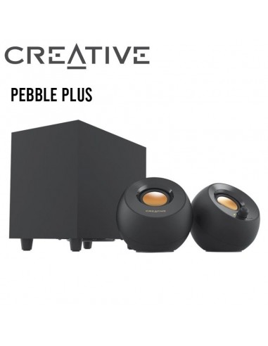 PARLANTE CREATIVE PEBBLE PLUS 2.1 USB BLACK...
