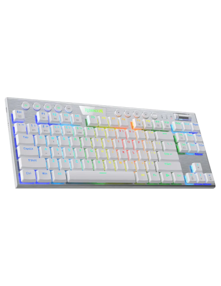 TECLADO GAMER REDRAGON HORUS TKL ( K621W-RGB ) LED-RGB | USB TYPE-C | WIRELESS | SWITCH RED | WHITE