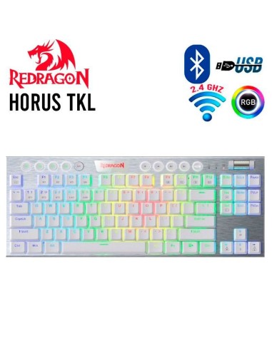 TECLADO GAMER REDRAGON HORUS TKL ( K621W-RGB )...