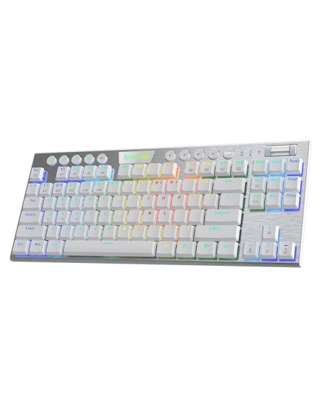 TECLADO GAMER REDRAGON HORUS TKL ( K622W-RGB SP-RED ) LED RGB | USB TYPE-C | SWITCH RED | WHITE