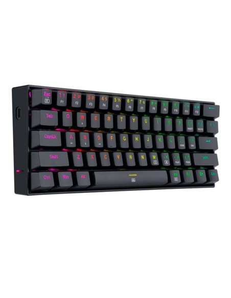 TECLADO GAMER REDRAGON DRAGONBORN ( K630 RGB SP-RED ) LED RGB | USB TYPE-C | SWITCH RED | BLACK