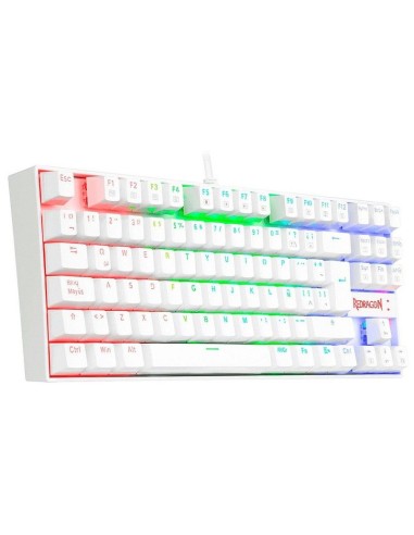 TECLADO GAMER REDRAGON KUMARA WHITE ( K552W-RGB...