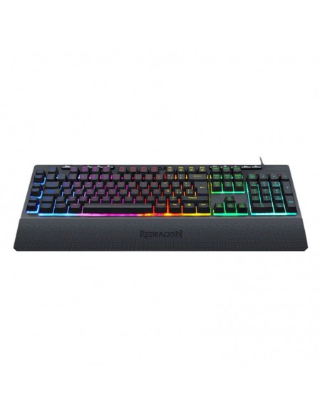 TECLADO GAMER REDRAGON SHIVA BLACK ( K512-RGB ) SEMI-MECANICO | LED-RGB
