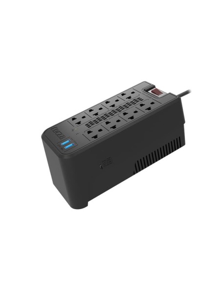 ESTABILIZADOR FORZA 8 TOMAS ( FVR-1222USB ) 1200VA/600W | 2 USB