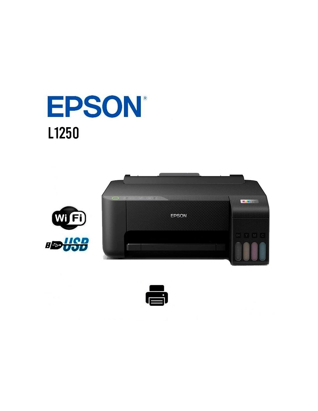 IMPRESORA EPSON ECOTANK L1250 ( C11CJ71303 ) WIFI USB