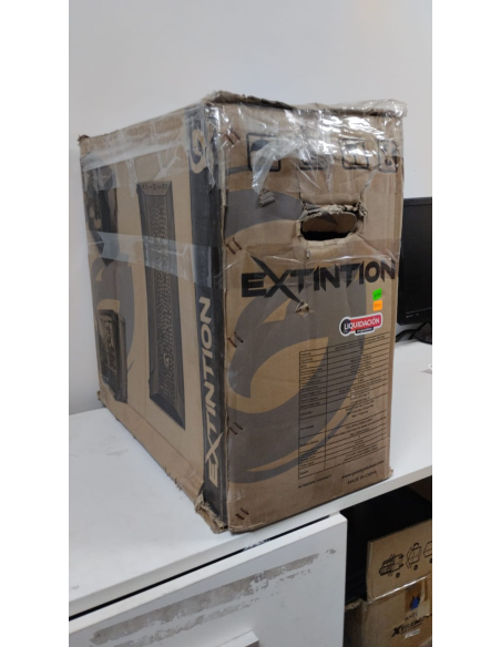 CASE GAMBYTE EXTINTION S/ FUENTE / NEGRO / 1 PANEL