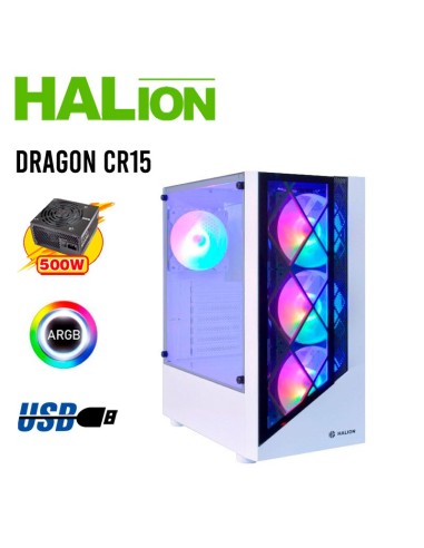 CASE GAMER HALION DRAGON CR15 WHITE ( CR15...