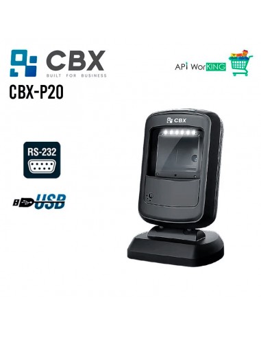 LECTOR DE CODIGO DE BARRA CBX (CBX-P20) IMAGER 2D - OMNIDIRECCIONAL - USB - HANDFREE