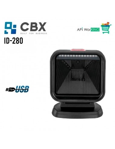 LECTOR DE CODIGO DE BARRA CBX (ID-280) IMAGER 1D/2D - OMNIDIRECCIONAL|SOBREMESA|USB|RS232