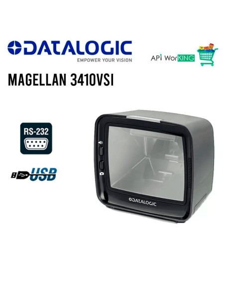 LECTOR DE CODIGO DE BARRA DATALOGIC (MAGELLAN 3410VSI) IMAGER 2D - HANDFREE - USB - VERTICAL