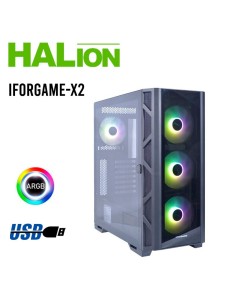 CASE GAMER IFORGAME X2 ( IFORGAME-X2 ) S/FUENTE | VIDRIO...