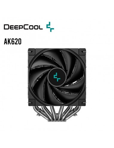 COOLER PARA PROCESADOR DEEPCOOL AK620 ( R-AK620-BKNNMT-G ) DOBLE FAN