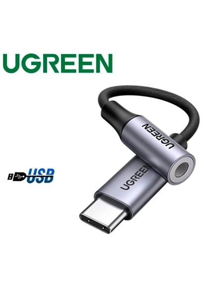 ADAPTADOR UGREEN AV161 ( AV161 ) USB - C A 3.5MM AUDIO ( 80154 )