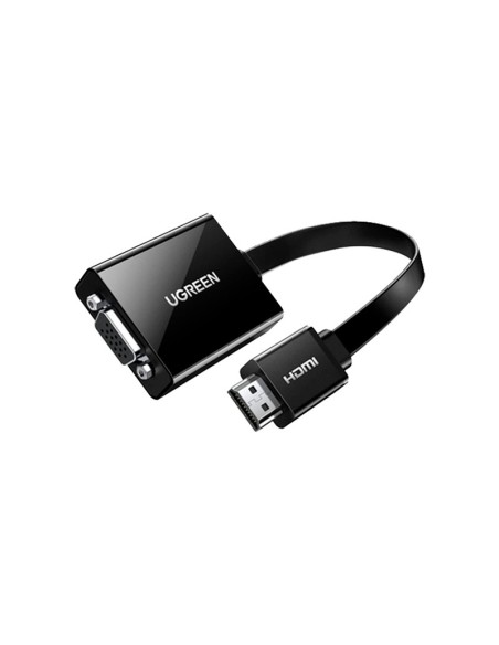 ADAPTADOR UGREEN HDMI A VGA C/ENTRADA DE AUDIO 3.5MM 1920*1080 60HZ ( 40248 )