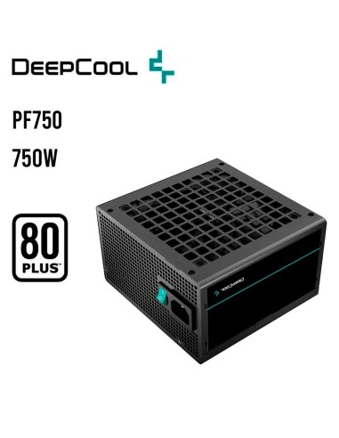 FUENTE DE PODER DEEPCOOL 750W PF750 ( R-PF750D-HA0B-US ) 80 PLUS WHITE