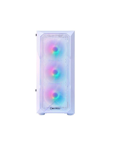 CASE GAMER HALION STUKA CR11 WHITE ( CR11 ) 500W -  LED-RAINBOW