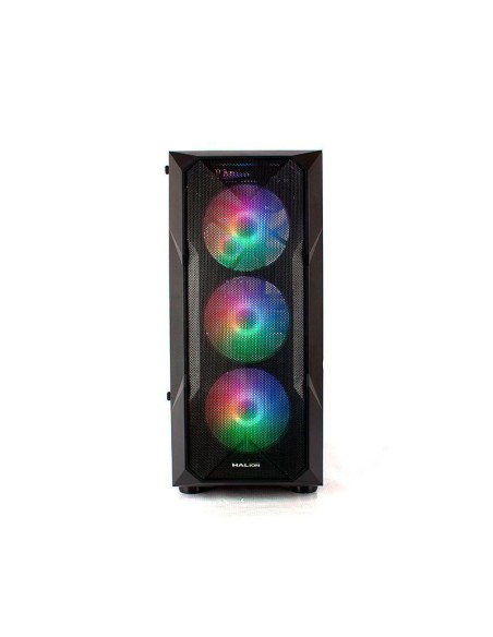 CASE GAMER HALION STUKA ( CR11 ) 500W | VIDRIO TEMPLADO | LED-RGB