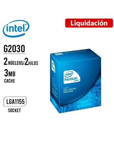 PROCESADOR INTEL PENTIUM G2030 (BX80637G2030) 3.0GHZ 3.0MB | LGA 1155