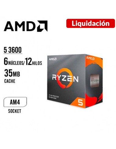 PROCESADOR AMD RYZEN 5 3600 3.6GHZ - 32MB ( 100-100000031BOX ) AM4