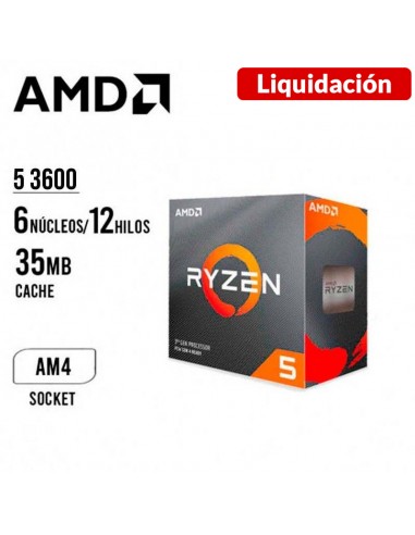 PROCESADOR AMD RYZEN 5 3600 (100-100000031BOX) 3.6GHZ 35.0MB | AM4