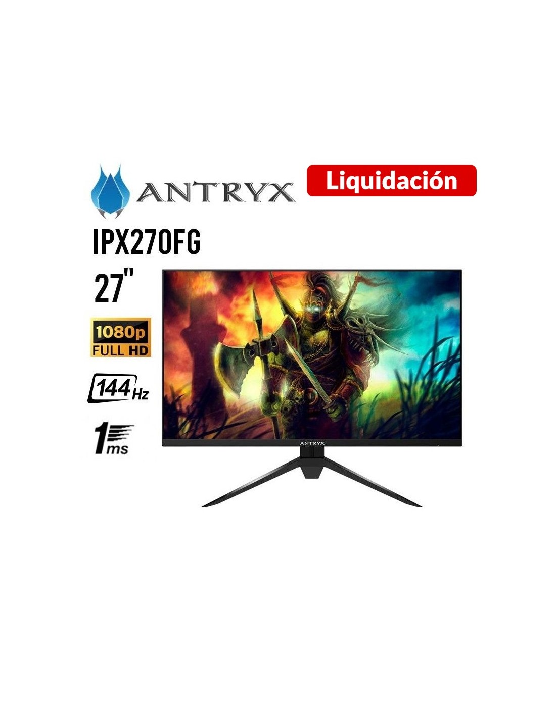 MONITOR GAMER ANTRYX XTREME VISION (AXV-IPX270FG) 27 FHD 144HZ - A