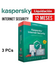 ANTIVIRUS KASPERSKY INTERNET SECURITY | 3 PCS | 12 MESES