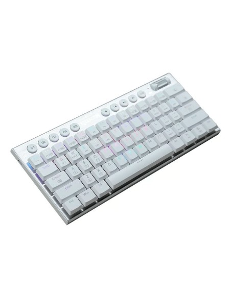 TECLADO GAMER REDRAGON HORUS MINI PRO WHITE ( K632W-RGB-PRO RED ) SWITCH RED | WIRELESS - BT | LED-RGB