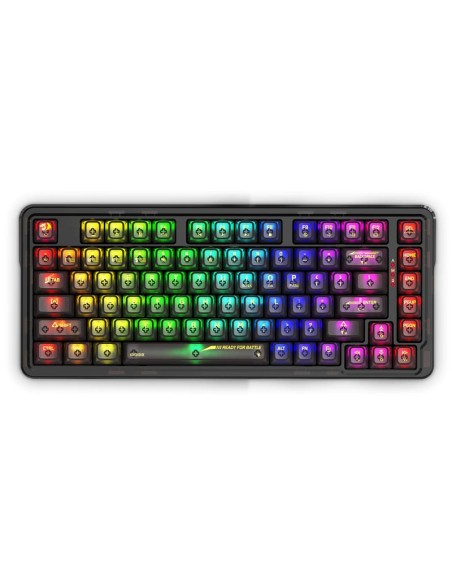 TECLADO GAMER REDRAGON ELF PRO ( K649CTB-RGB-PRO ) SWITCH CRYSTAL | WIRELESS - BT - USB | LED-RGB