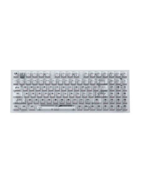 TECLADO GAMER REDRAGON POLLUX PRO ( K628CT-RGB-PRO ) SWITCH ICE SILVER | WIRELESS - BT - USB | LED-RGB