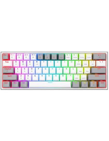 TECLADO GAMER REDRAGON FIZZ PRO ( K616-RGB WG-SP ) WIRELESS - BT  | SWITCH RED | LED-RGB
