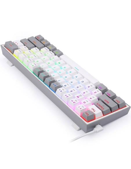 TECLADO GAMER REDRAGON FIZZ PRO ( K616-RGB WG-SP ) WIRELESS - BT  | SWITCH RED | LED-RGB