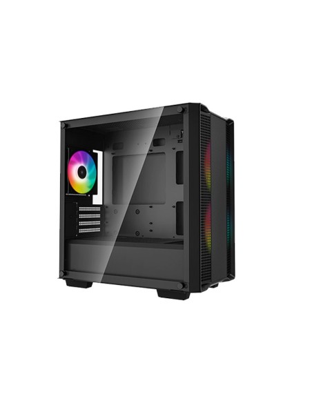 CASE DEEPCOOL CC360 ARGB ( R-CC360-BKAPM3-G-1 ) S/FUENTE | PANEL DE VIDRIO | LED-ARGB