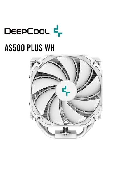COOLER PARA PROCESADOR DEEPCOOL AS500 PLUS WHITE ( R-AS500-WHNLMP-G ) 2 FAN | AM4 | LGA 1700