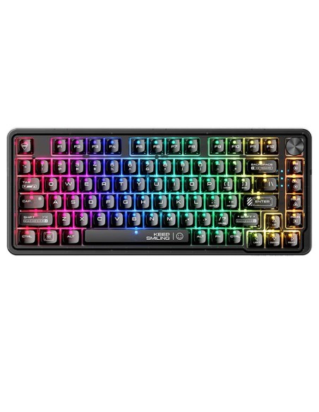 TECLADO GAMER MACHENIKE K500F RGB SWITCH OUTEMOU CRYSTAL USB (K500F-B81) BLACK