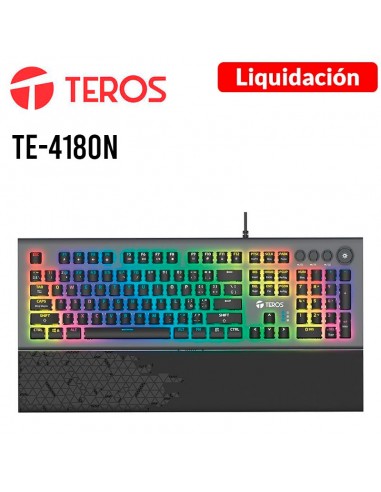TECLADO GAMER TEROS TE-4180N | MECANICO | RGB | USB (TE-4180N)