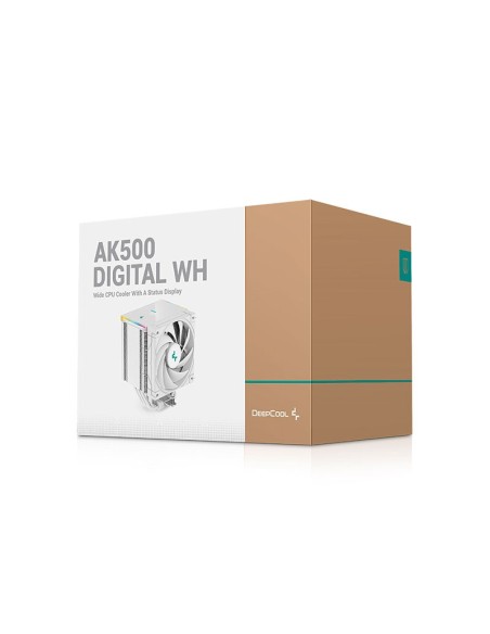 COOLER PARA PROCESADOR DEEPCOOL AK500 WHITE DIGITAL ( R-AK500-WHADMN-G ) LED-ARGB
