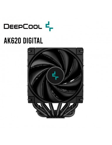 COOLER PARA PROCESADOR DEEPCOOL AK620 DIGITAL ( R-AK620-BKADMN-G ) LED-ARGB