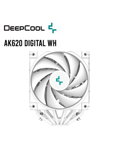 COOLER PARA PROCESADOR DEEPCOOL AK620 WHITE DIGITAL ( R-AK620-WHADMN-G ) LED-ARGB