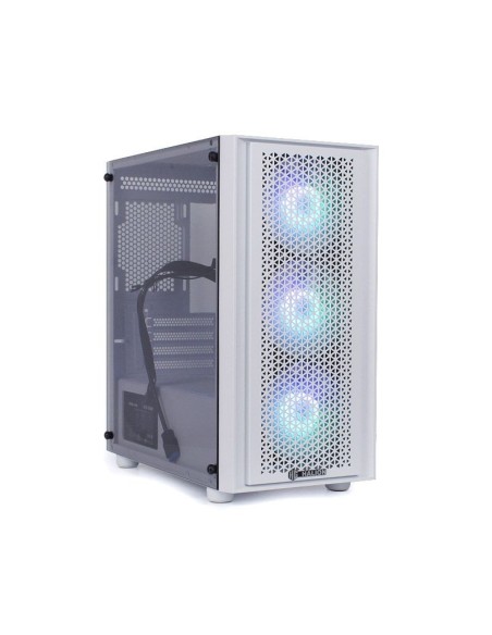 CASE GAMER HALION SCARLET 550W ( SCARLET WHITE ) VIDRIO TEMPLADO | LED-RGB