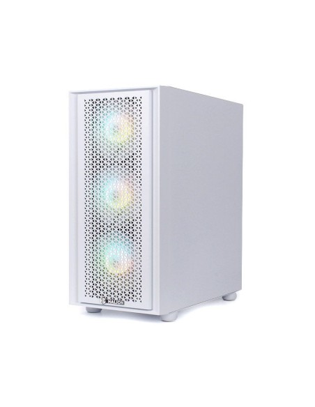 CASE GAMER HALION SCARLET 550W ( SCARLET WHITE ) VIDRIO TEMPLADO | LED-RGB