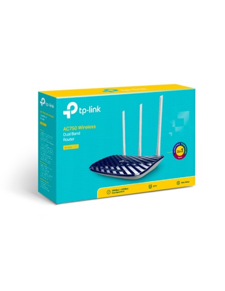 ROUTER INALAMBRICO TP-LINK ARCHER C20-AC750 DOBLE BANDA