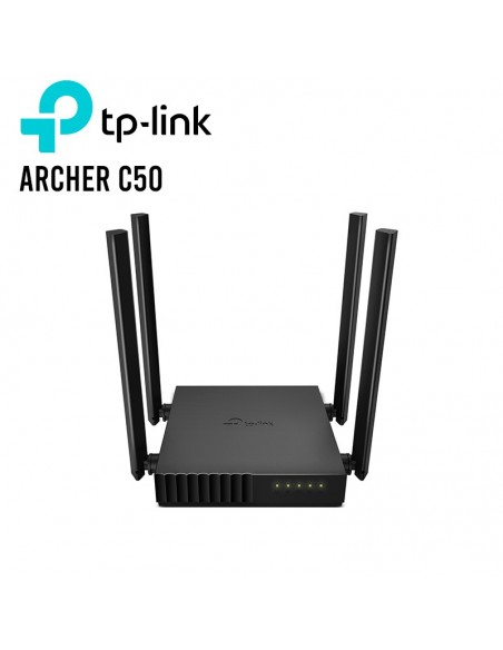ROUTER TP-LINK AC12000 ( ARCHER C50 ) DOBLE BANDA 5GHZ - 2.4GHZ | 4 ANTENAS | COMPATIBLE IPTV - TV 4K