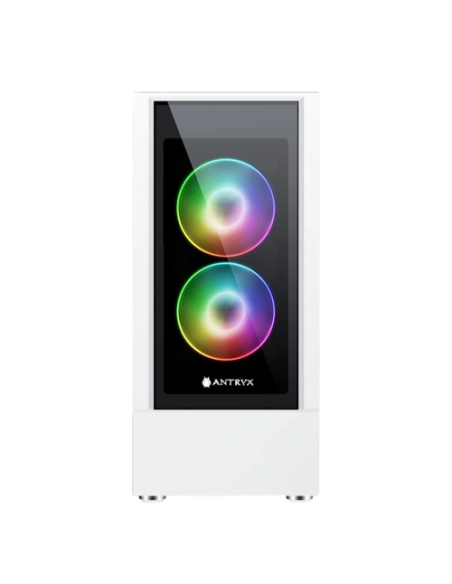 CASE ANTRYX RX 460 WHITE ( AC-RX460-WR1 ) S/FUENTE | VIDRIO TEMPLADO | LED-ARGB