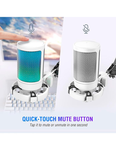 MICROFONO FIFINE A6T + BRAZO ( A6T-W ) WHITE |...