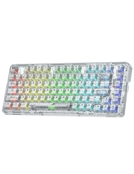 TECLADO GAMER REDRAGON ELF PRO WIRELESS CRYSTAL ( K649CT-RGB-PRO )